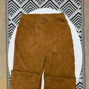 Stylish Tan Corduroy Pants for Men